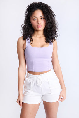 Short en molleton coupe boyfriend