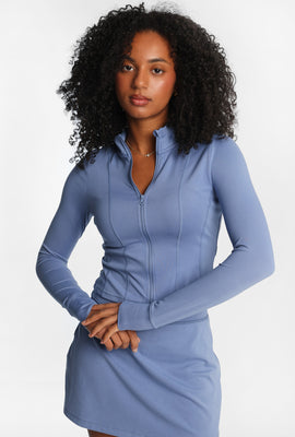 Veste active ultra-douce à fermeture éclair