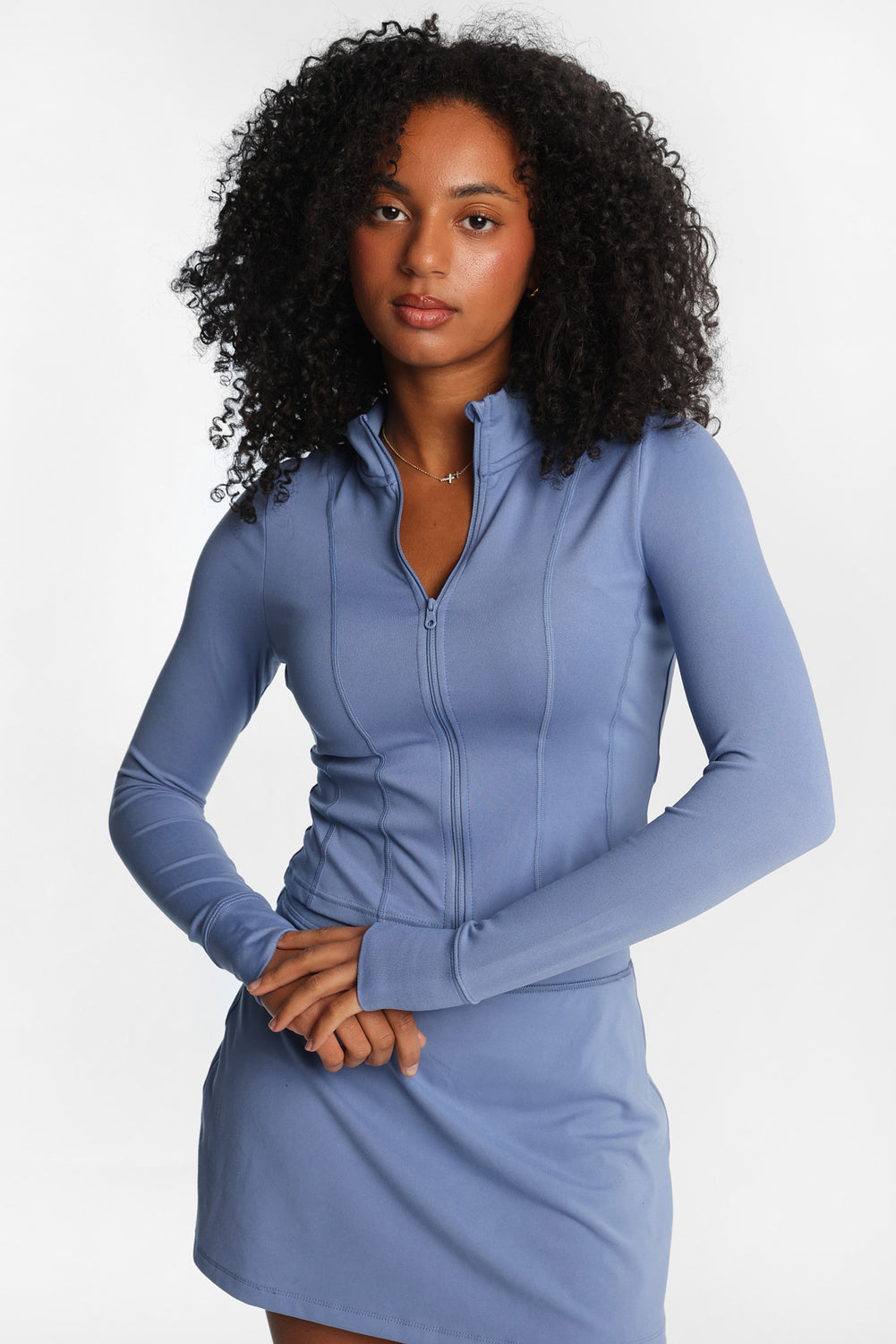 Veste active ultra-douce à fermeture éclair Veste active ultra-douce à fermeture éclair