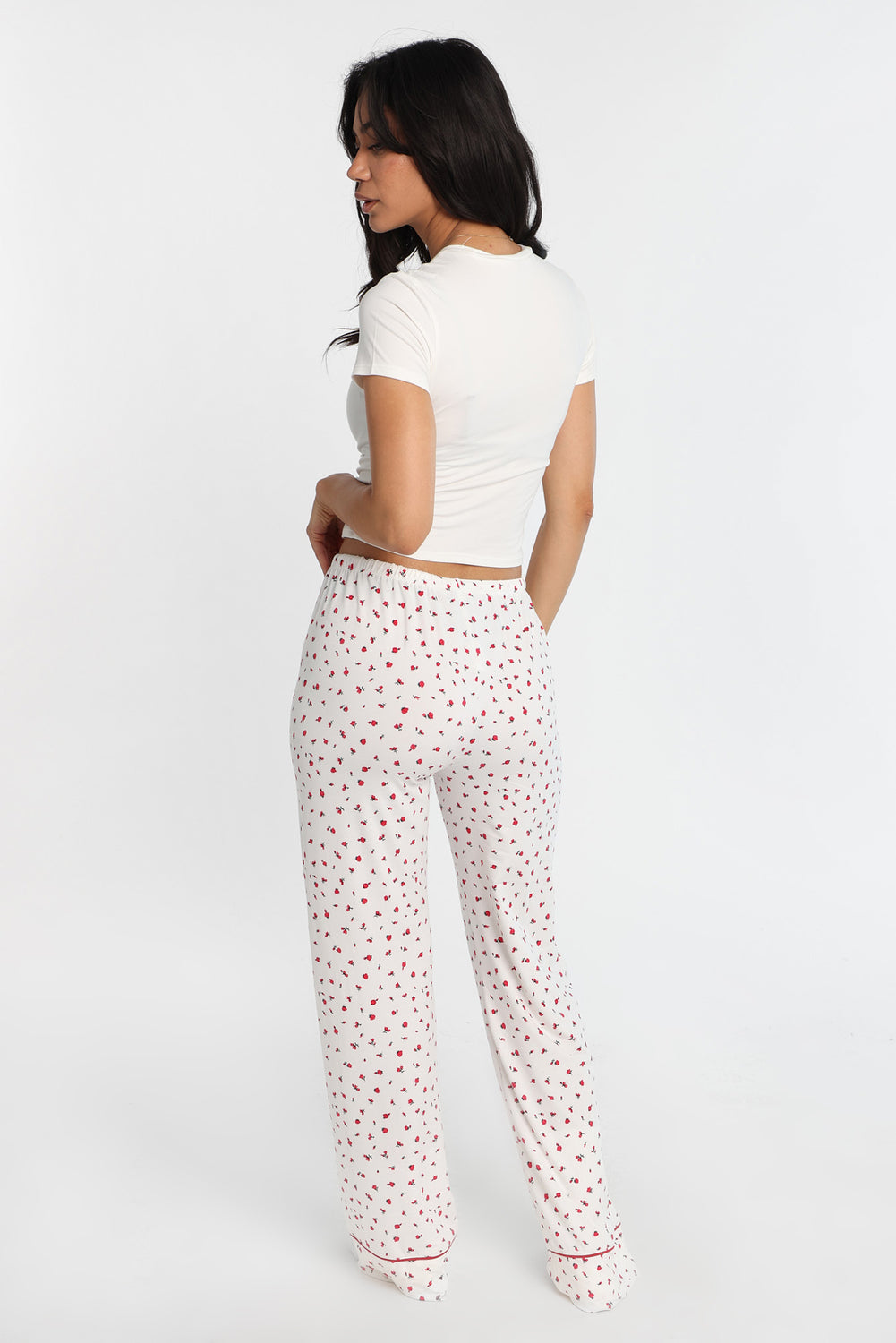 Ensemble pyjama t-shirt écourté et pantalon de pyjama ultra doux Ensemble pyjama t-shirt écourté et pantalon de pyjama ultra doux