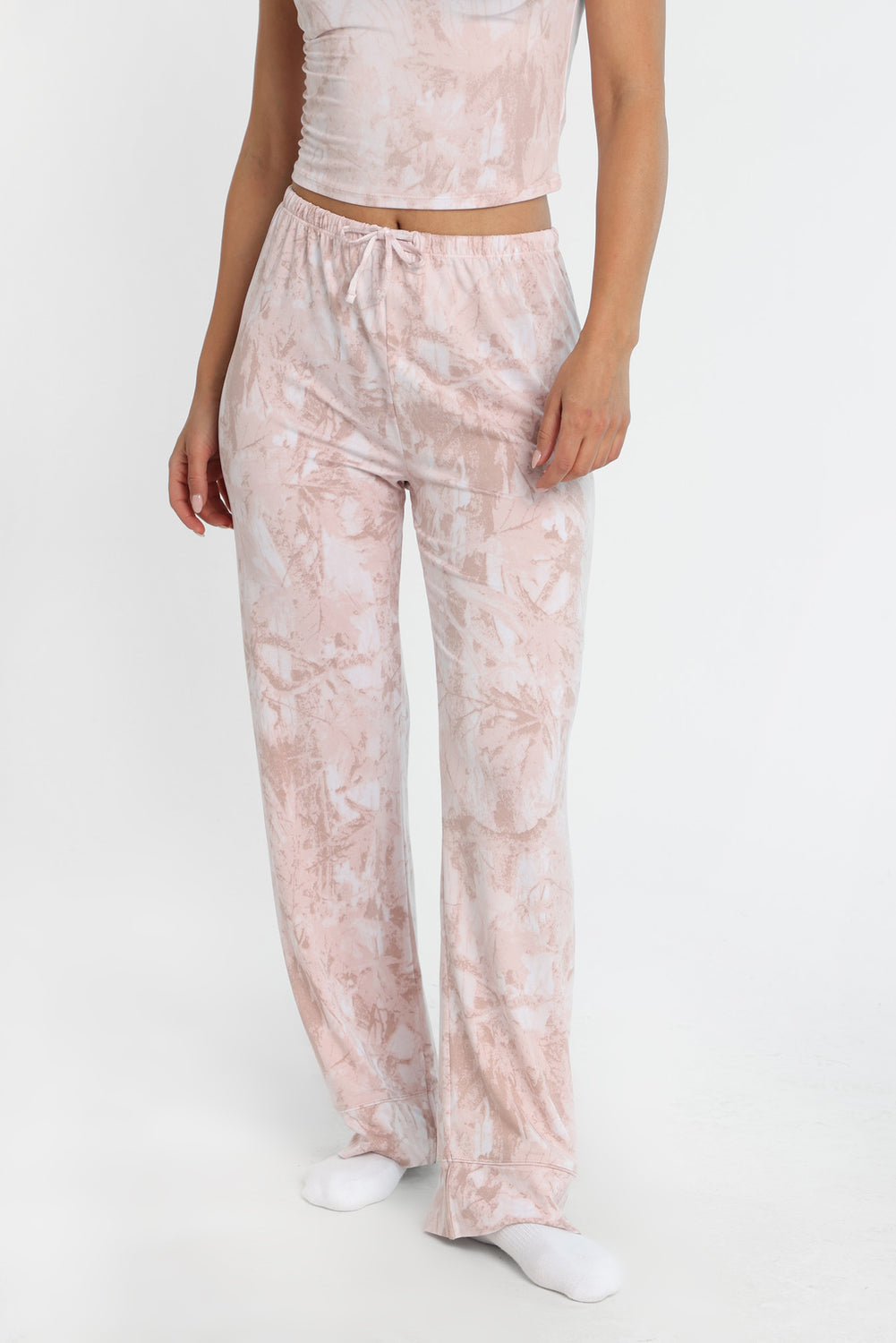 Ensemble pyjama t-shirt écourté et pantalon de pyjama ultra doux Ensemble pyjama t-shirt écourté et pantalon de pyjama ultra doux