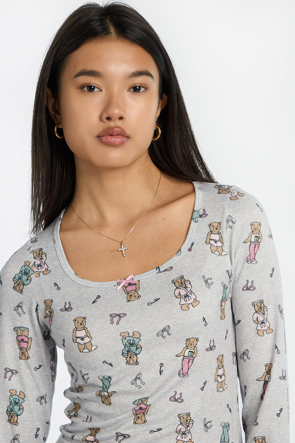 Super Soft Long Sleeve Scoop Neck Pajama Top Super Soft Long Sleeve Scoop Neck Pajama Top