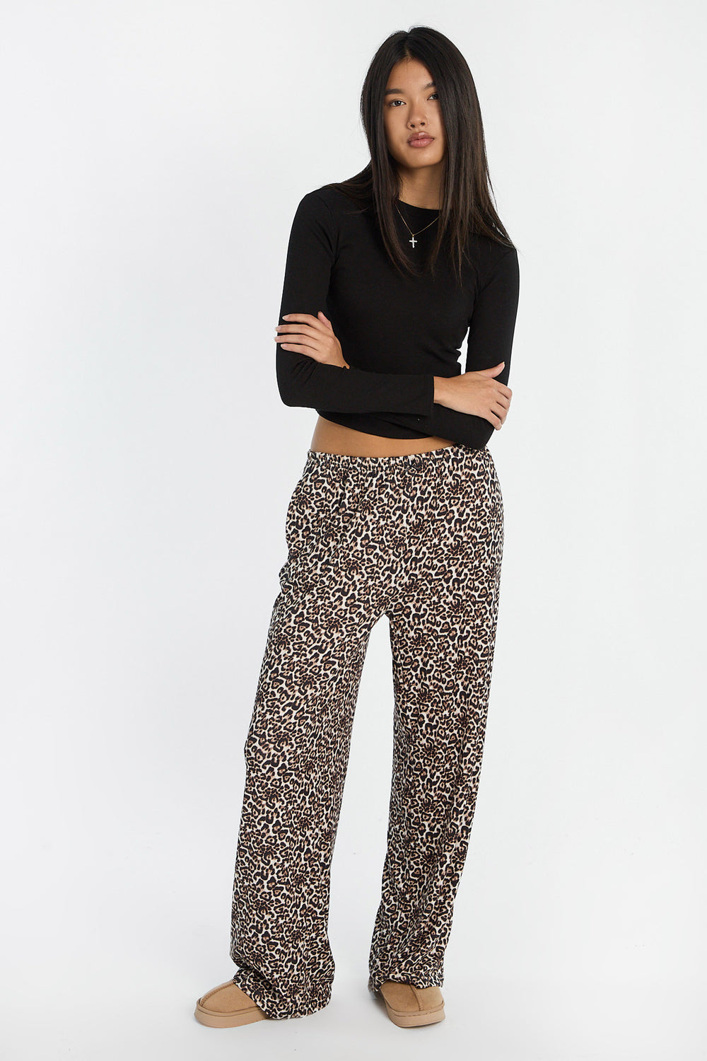 Pantalon de pyjama ultra doux à jambe large Pantalon de pyjama ultra doux à jambe large