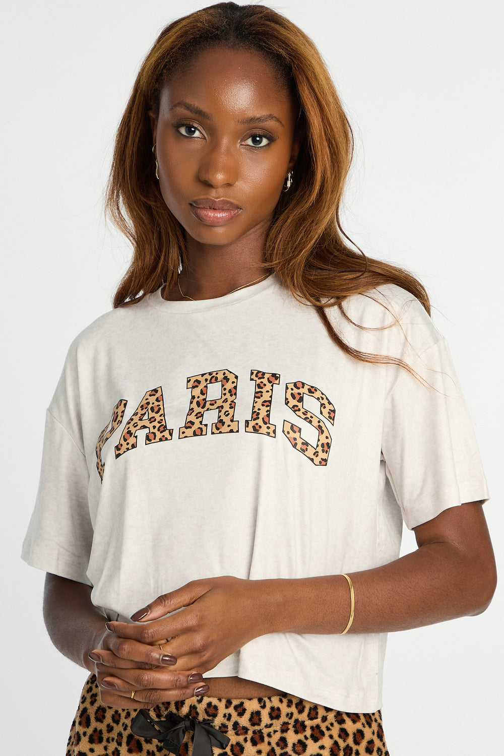 Graphic Pajama Tee & Plush Shorts 2-Piece Set Graphic Pajama Tee & Plush Shorts 2-Piece Set