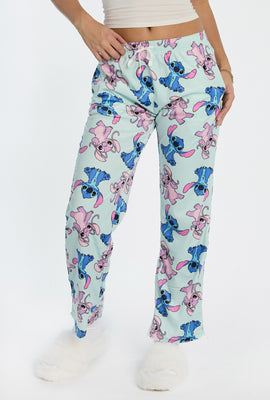 Pantalon de pyjama en velours Stitch et Angel