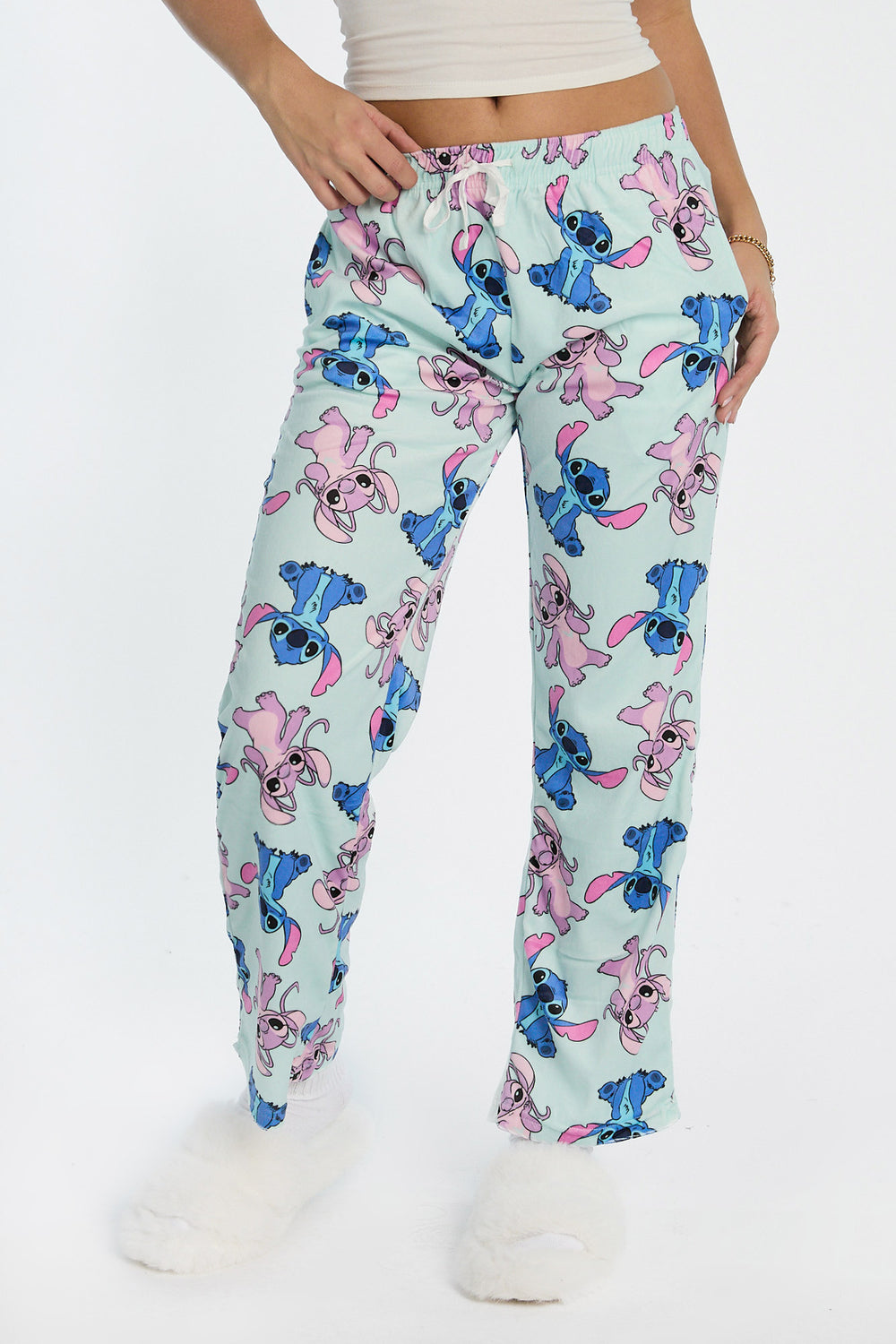 Pantalon de pyjama en velours Stitch et Angel Pantalon de pyjama en velours Stitch et Angel