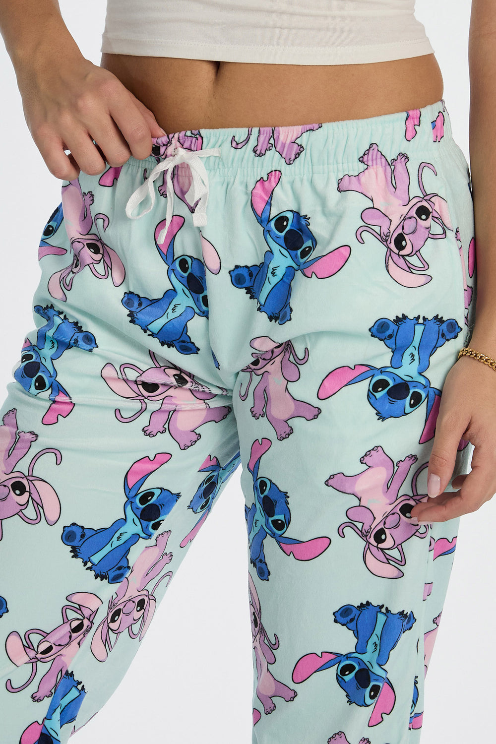 Pantalon de pyjama en velours Stitch et Angel Pantalon de pyjama en velours Stitch et Angel