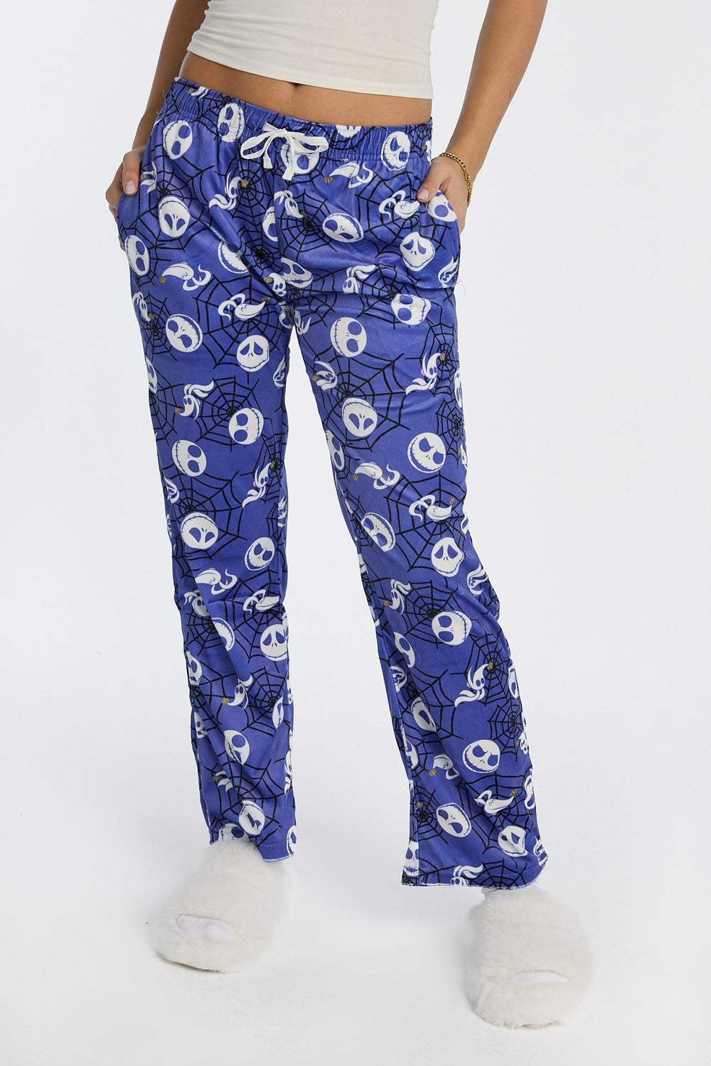 Pantalon de pyjama en velours L'étrange Noël de monsieur Jack Pantalon de pyjama en velours L'étrange Noël de monsieur Jack