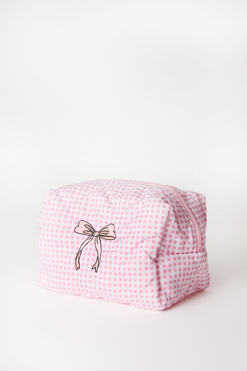 Quilted Zip-Up Makeup Bag Quilted Zip-Up Makeup Bag