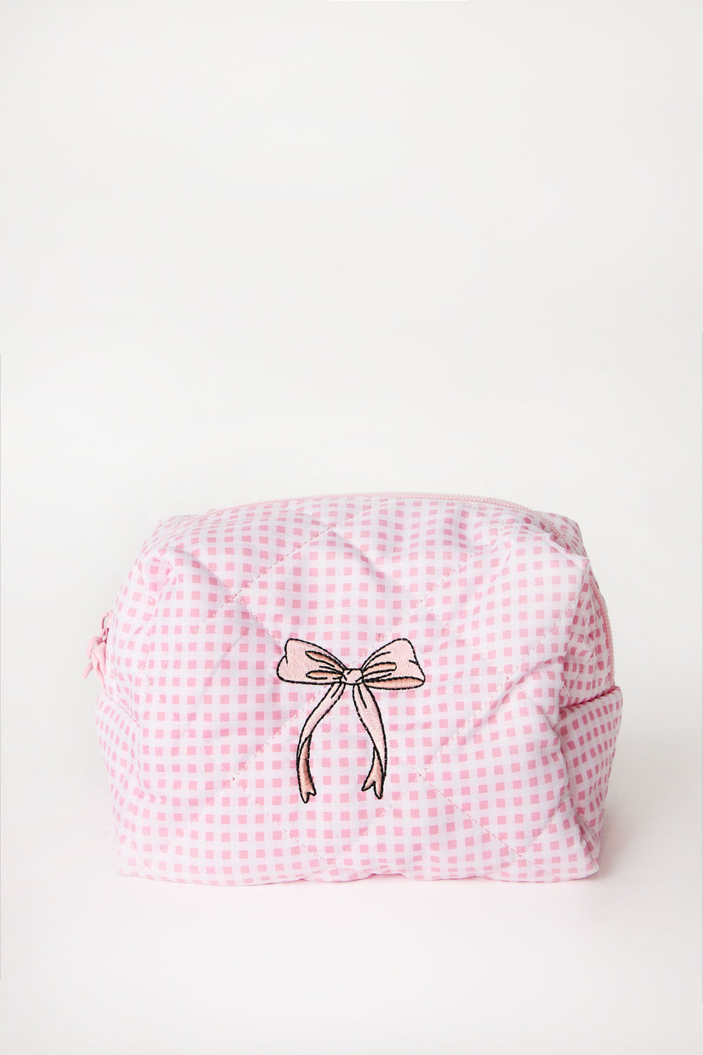 Quilted Zip-Up Makeup Bag Quilted Zip-Up Makeup Bag