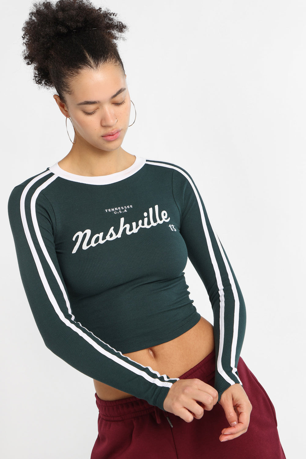 T-shirt ajusté à manches longues Nashville T-shirt ajusté à manches longues Nashville