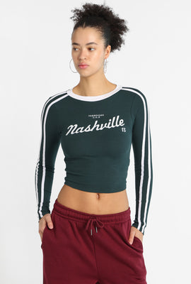 T-shirt ajusté à manches longues Nashville