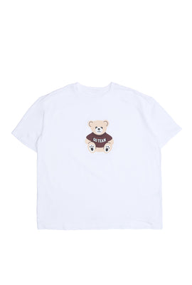 Go Team Teddy Bear Boyfriend Graphic Tee