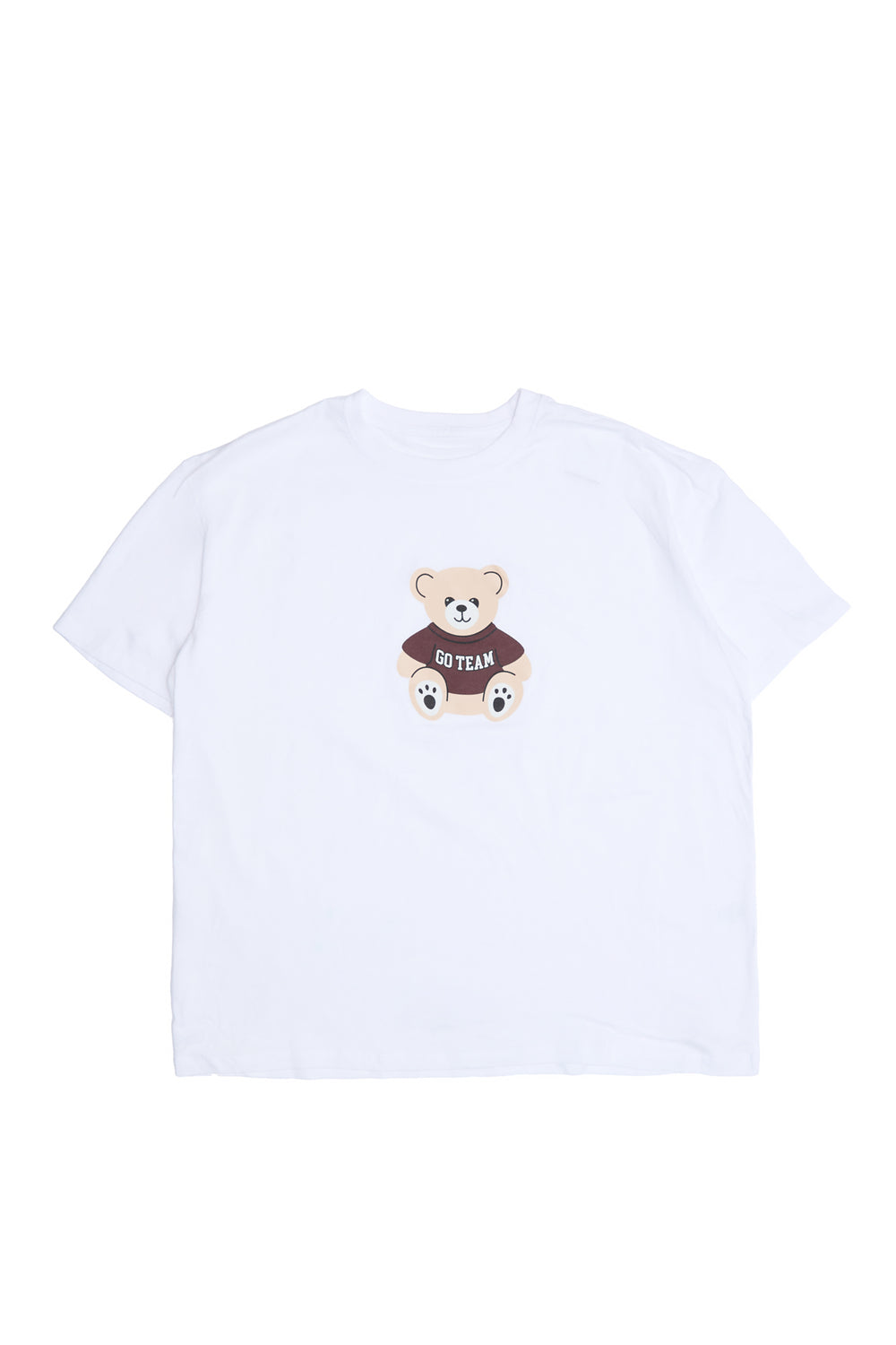 Go Team Teddy Bear Boyfriend Graphic Tee Go Team Teddy Bear Boyfriend Graphic Tee