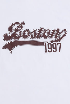 T-shirt coupe décontractée imprimé Boston 1997