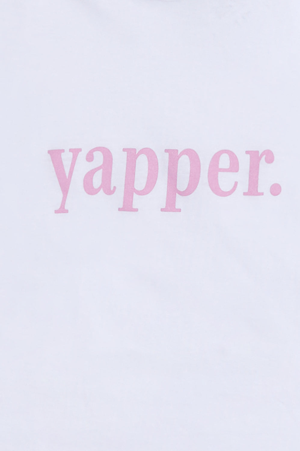 Yapper Boyfriend Graphic Tee White