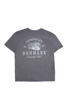 T-shirt coupe boyfriend imprimé Copenhagen Denmark