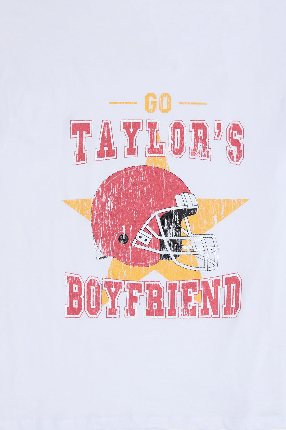 T-shirt coupe boyfriend imprimé Go Taylor's Boyfriend T-shirt coupe boyfriend imprimé Go Taylor's Boyfriend