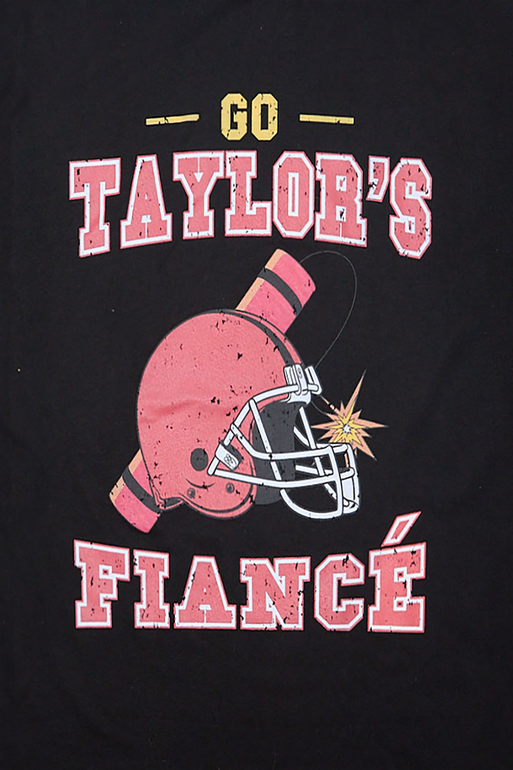 Go Taylors Fiance Graphic Boyfriend Tee Go Taylors Fiance Graphic Boyfriend Tee