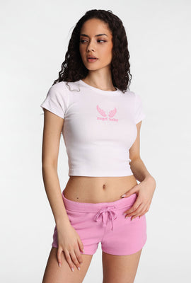 T-shirt ajusté imprimé angel baby