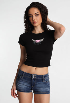 T-shirt ajusté imprimé Sweet heart