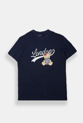 T-shirt boyfriend imprimé ours London