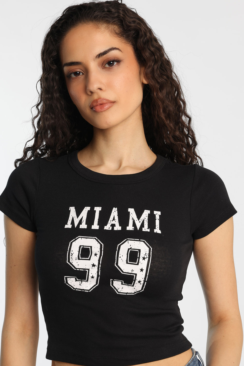 T-shirt ajusté imprimé Miami 99 T-shirt ajusté imprimé Miami 99