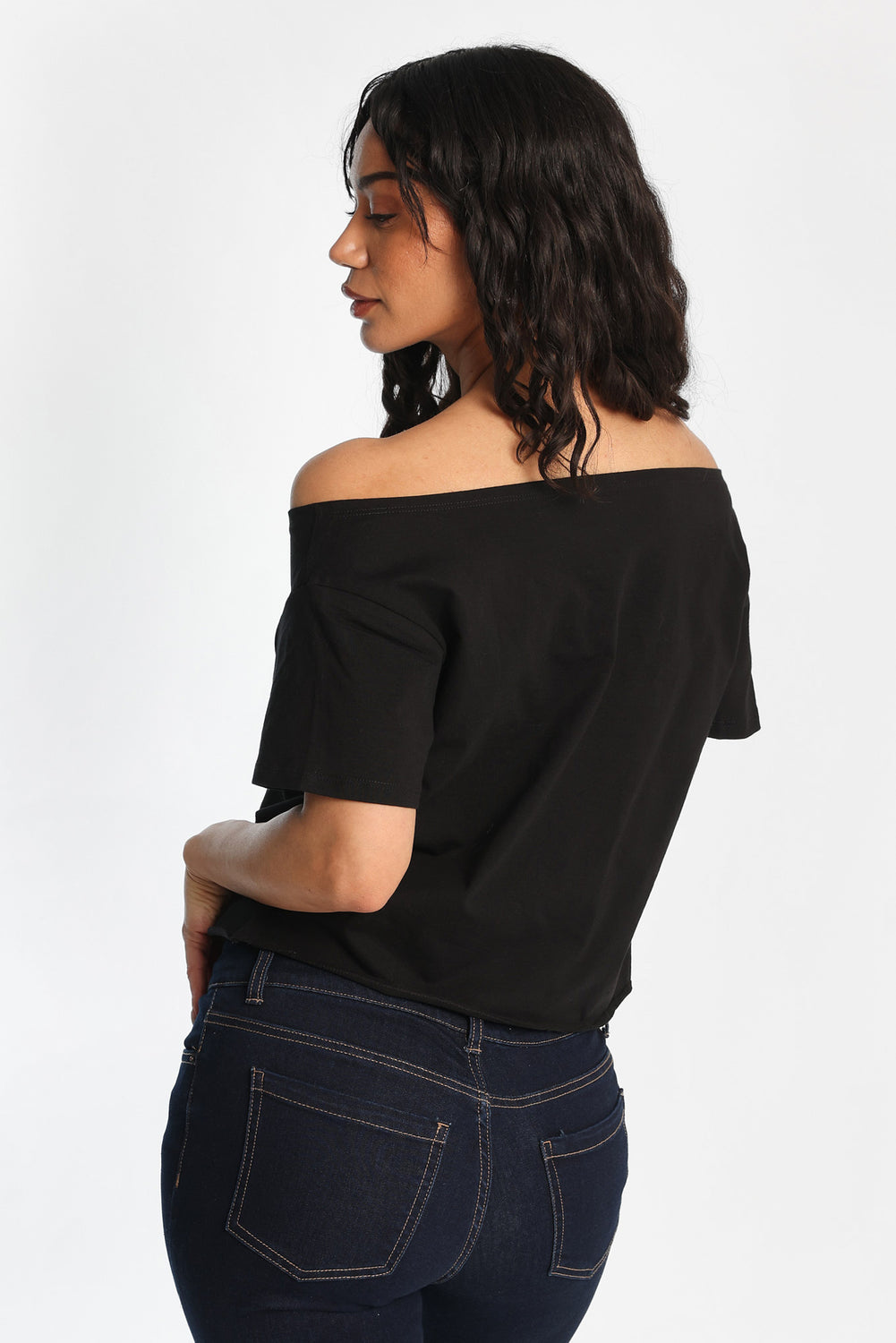 Cherries Off-Shoulder Short Sleeve Tee Cherries Off-Shoulder Short Sleeve Tee