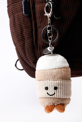 Porte-clés peluche petit-déjeuner