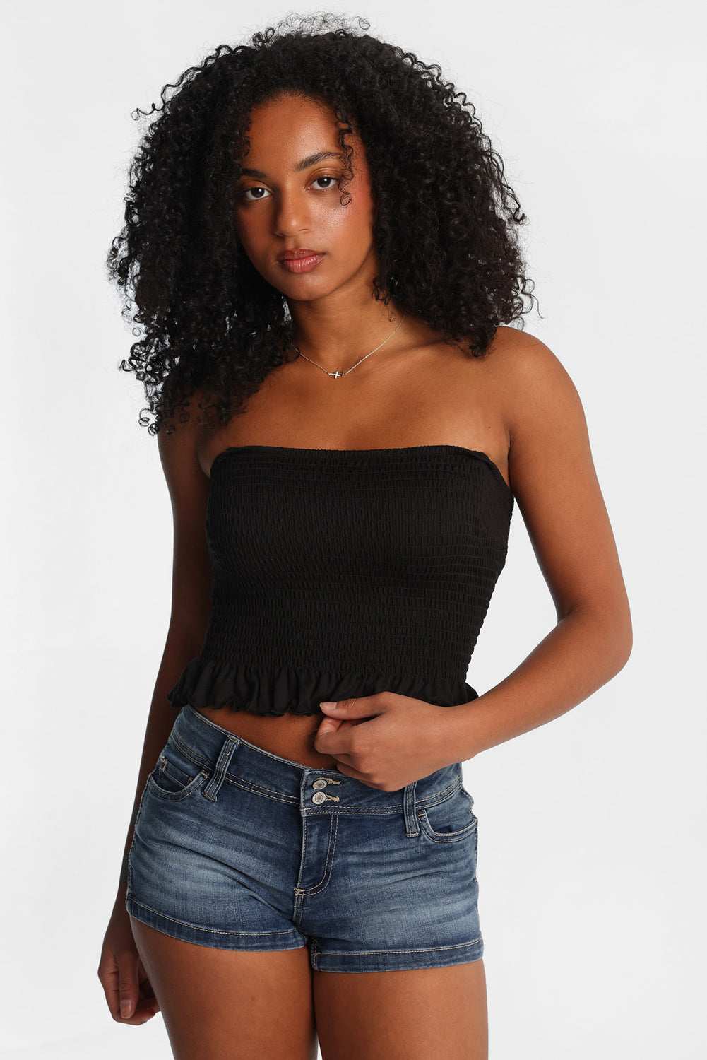 Haut bandeau smocké ultra-doux Haut bandeau smocké ultra-doux