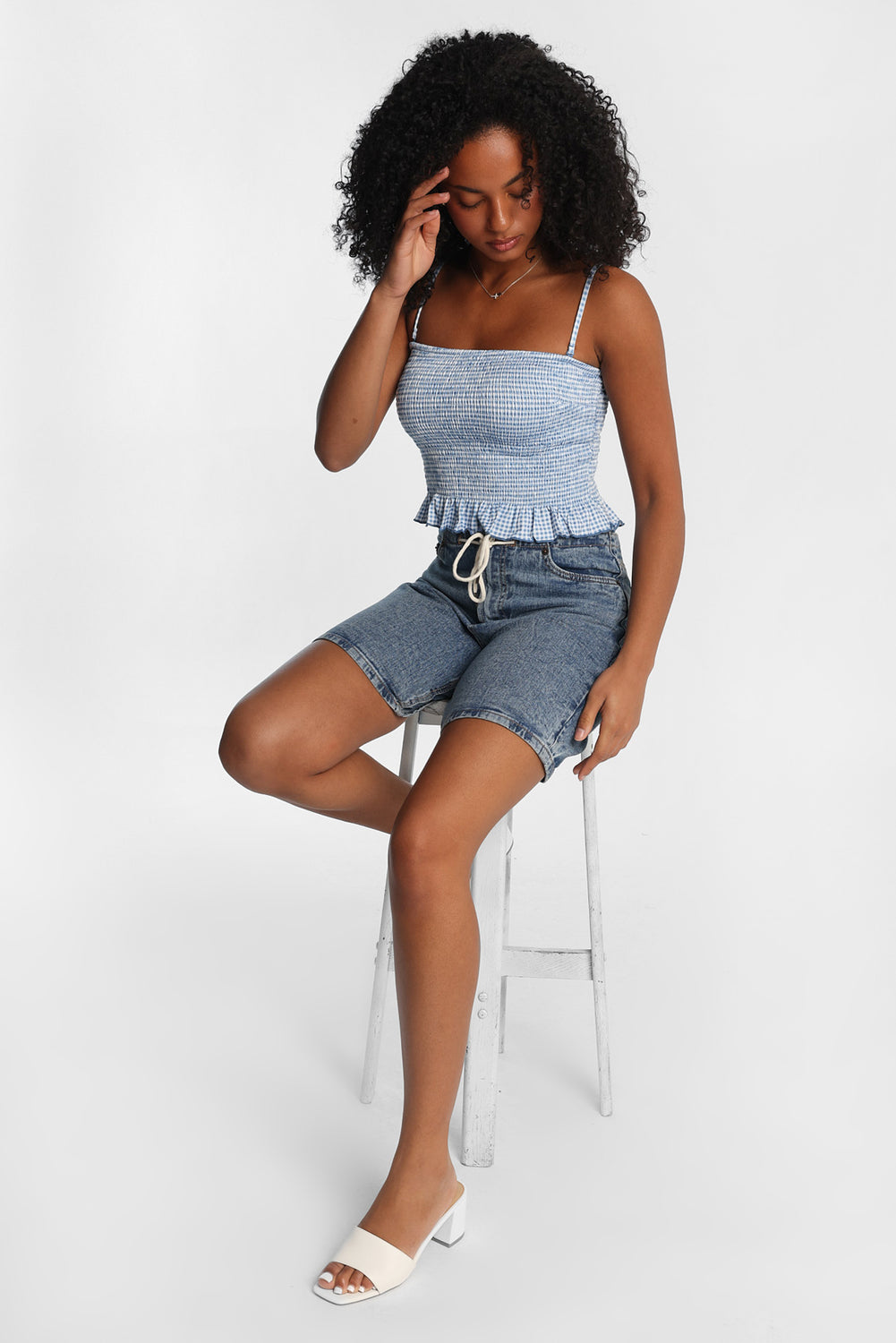 Haut bandeau smocké ultra-doux Haut bandeau smocké ultra-doux