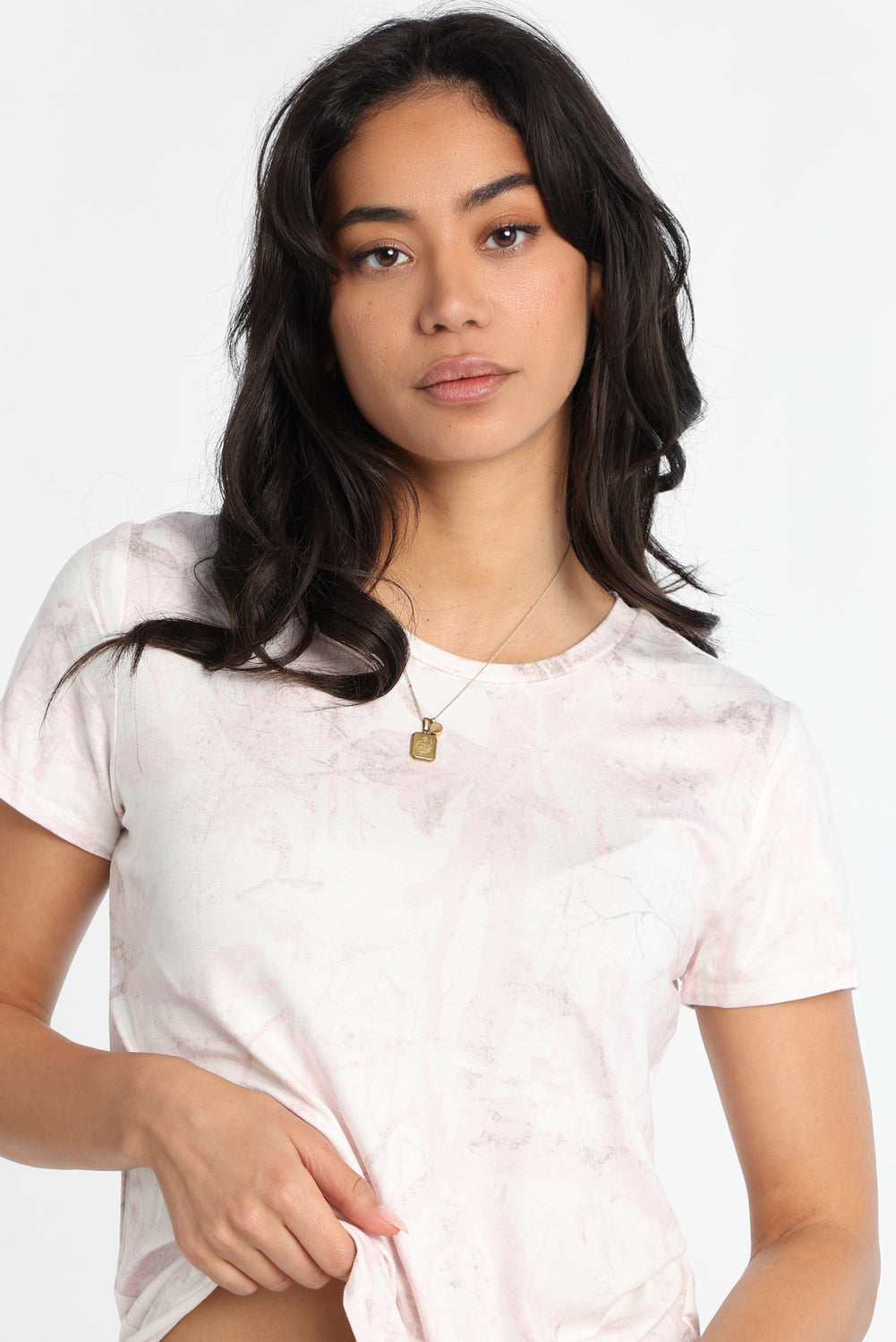 T-shirt décontracté à col ras du cou T-shirt décontracté à col ras du cou