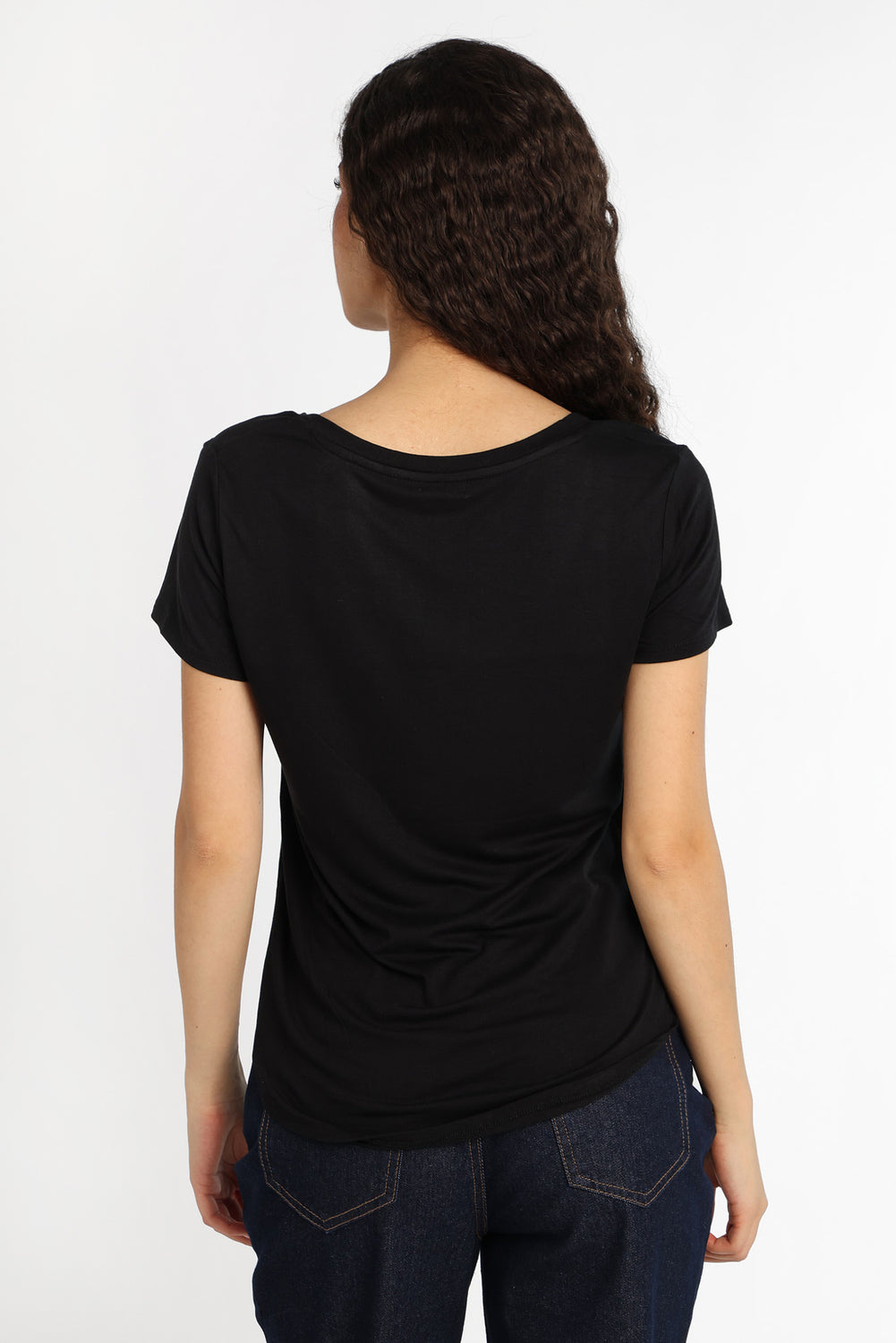 T-shirt décontracté à col en V T-shirt décontracté à col en V