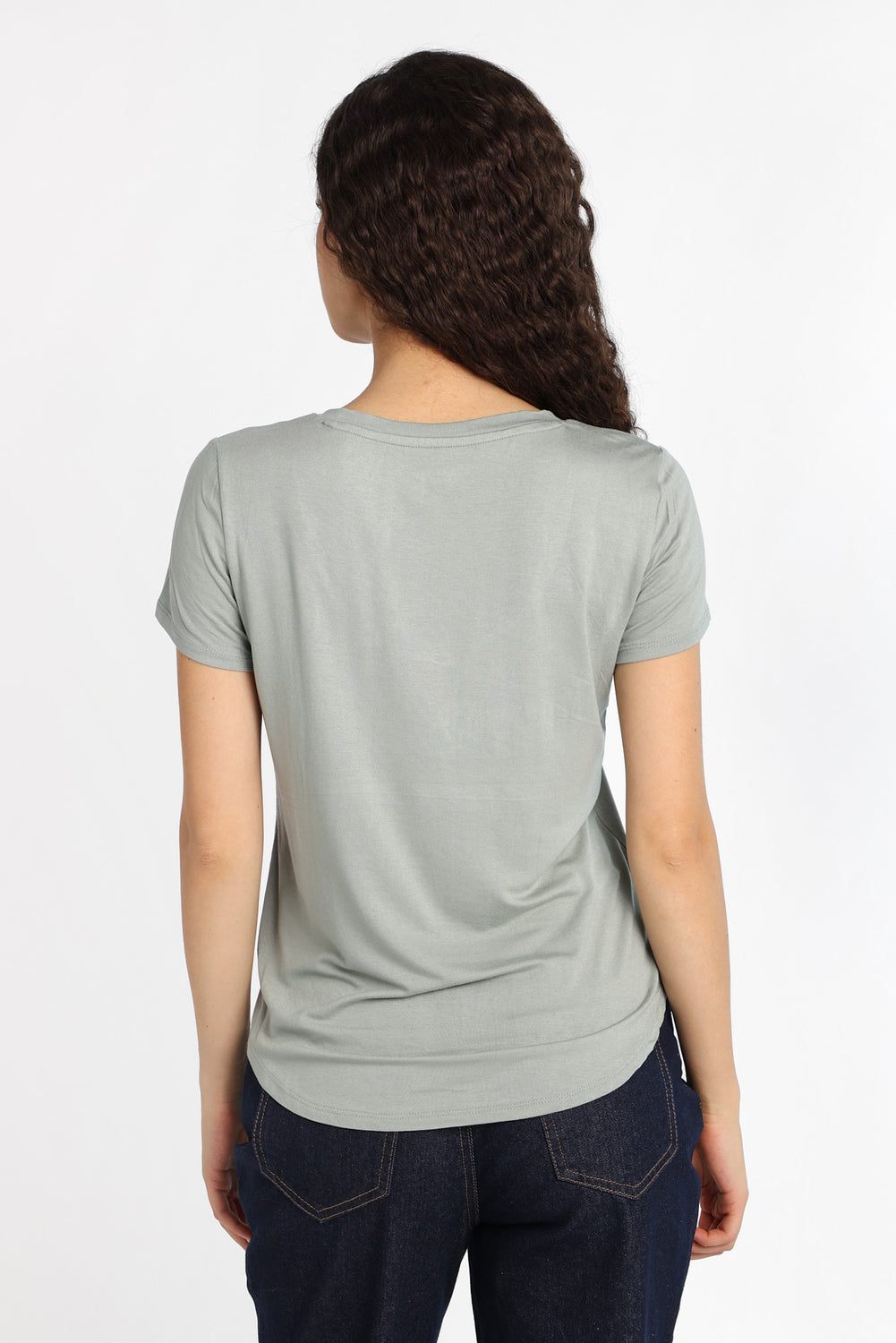 T-shirt décontracté à col en V T-shirt décontracté à col en V