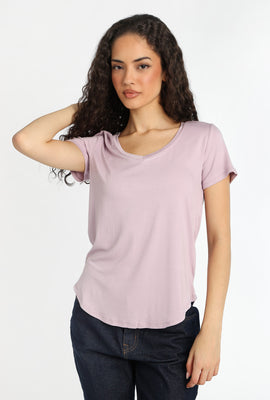 Short Sleeve V-Neck Relaxed Tee