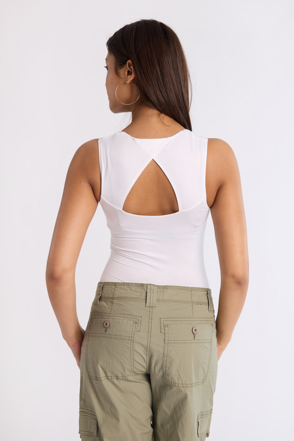 Square-Neck Open-Back Bodysuit Square-Neck Open-Back Bodysuit