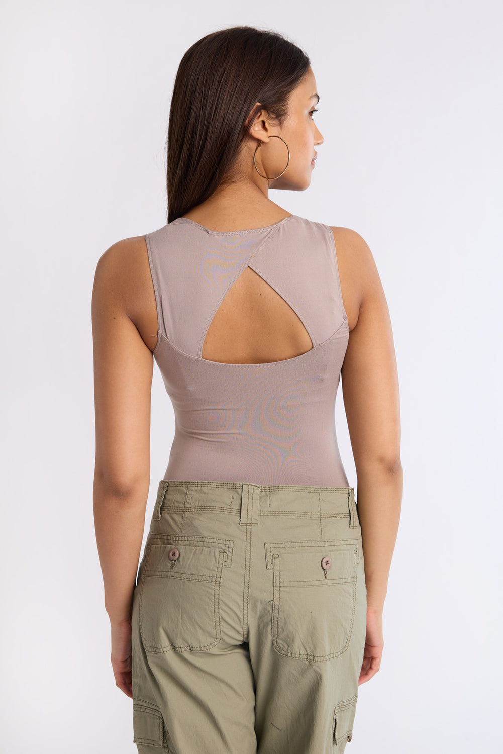 Square-Neck Open-Back Bodysuit Square-Neck Open-Back Bodysuit