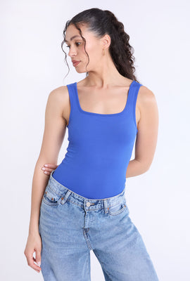 Ribbed Knit Tank Bodysuit