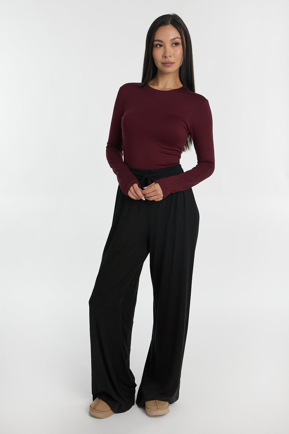 Super Soft Long Sleeve Crew Neck Bodysuit Super Soft Long Sleeve Crew Neck Bodysuit