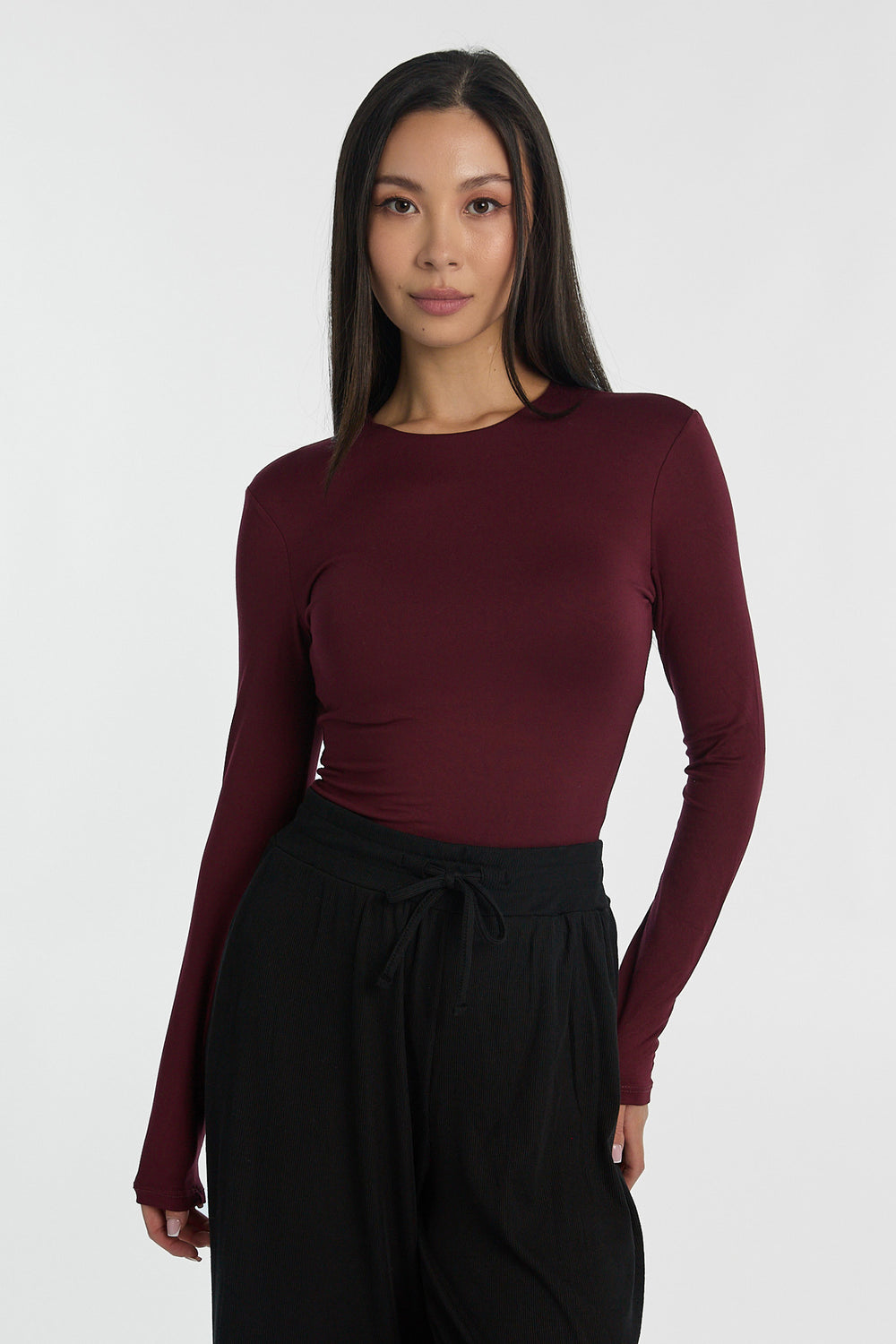 Super Soft Long Sleeve Crew Neck Bodysuit Super Soft Long Sleeve Crew Neck Bodysuit