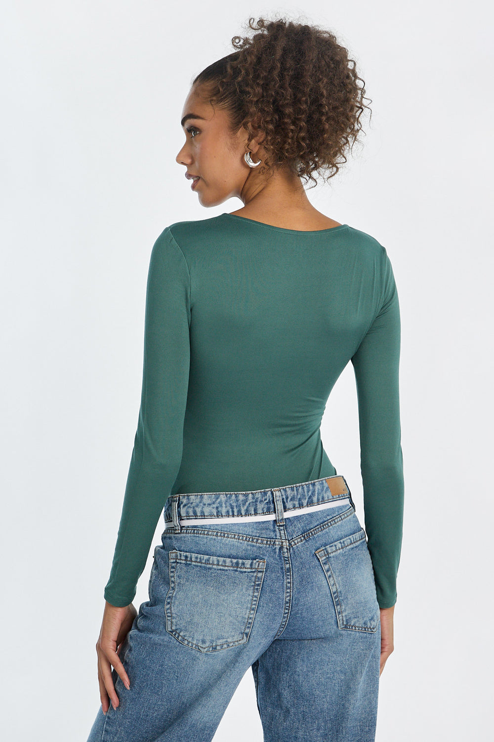 Super Soft Long Sleeve Square Neck Bodysuit Super Soft Long Sleeve Square Neck Bodysuit