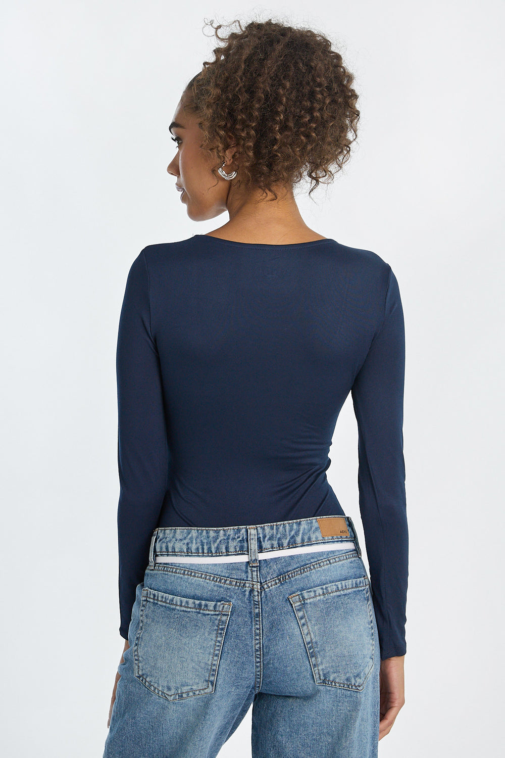 Super Soft Long Sleeve Square Neck Bodysuit Super Soft Long Sleeve Square Neck Bodysuit