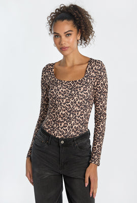 Super Soft Long Sleeve Square Neck Bodysuit