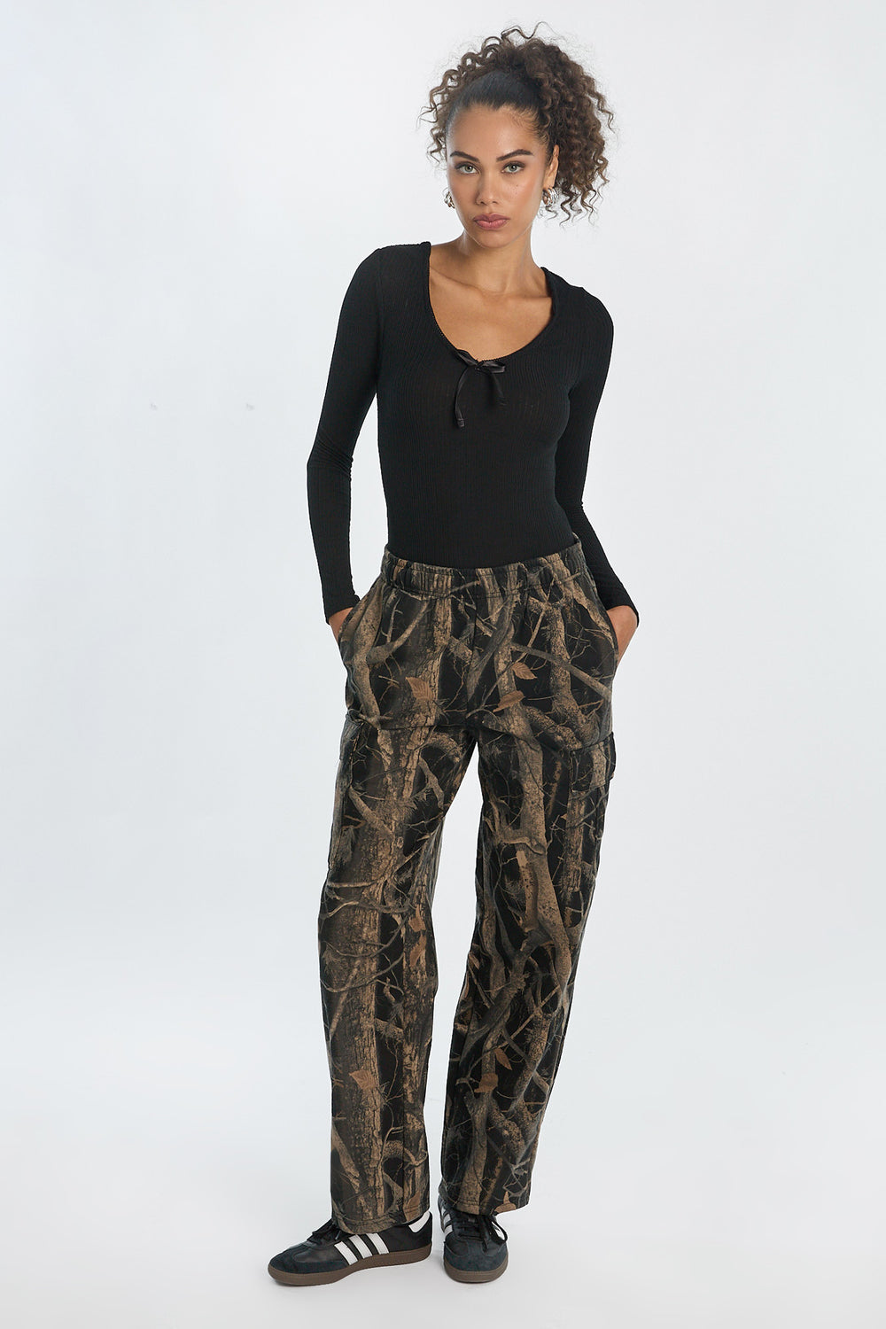 Combinaison ultra-doux à manches longues et col en V Combinaison ultra-doux à manches longues et col en V