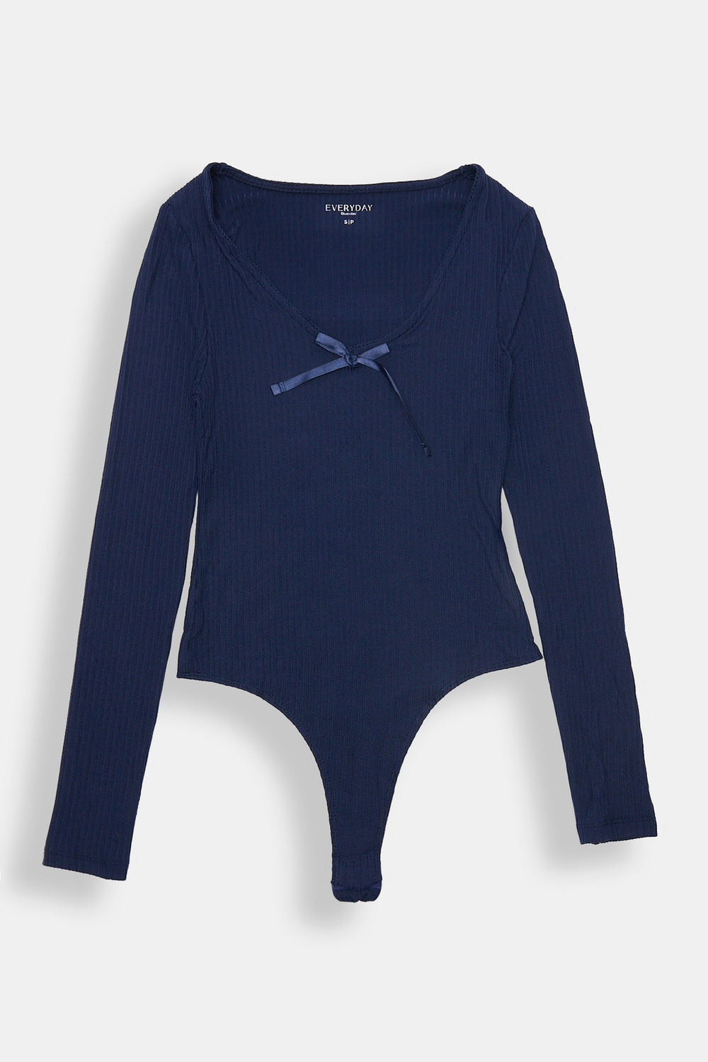 Ribbed Knit Long Sleeve V-Neck Bodysuit Ribbed Knit Long Sleeve V-Neck Bodysuit