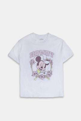 T-shirt coupe boyfriend imprimé Howdy Minnie Mouse