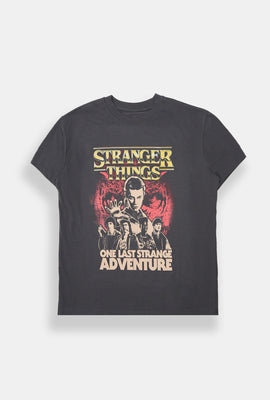 T-shirt boyfriend imprimé aventure Stranger Things