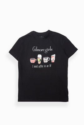 Gilmore Girls I Need Coffee In An IV Graphic Boyfriend Tee