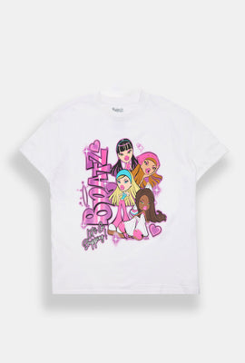 T-shirt coupe boyfriend imprimé Bratz Dolls