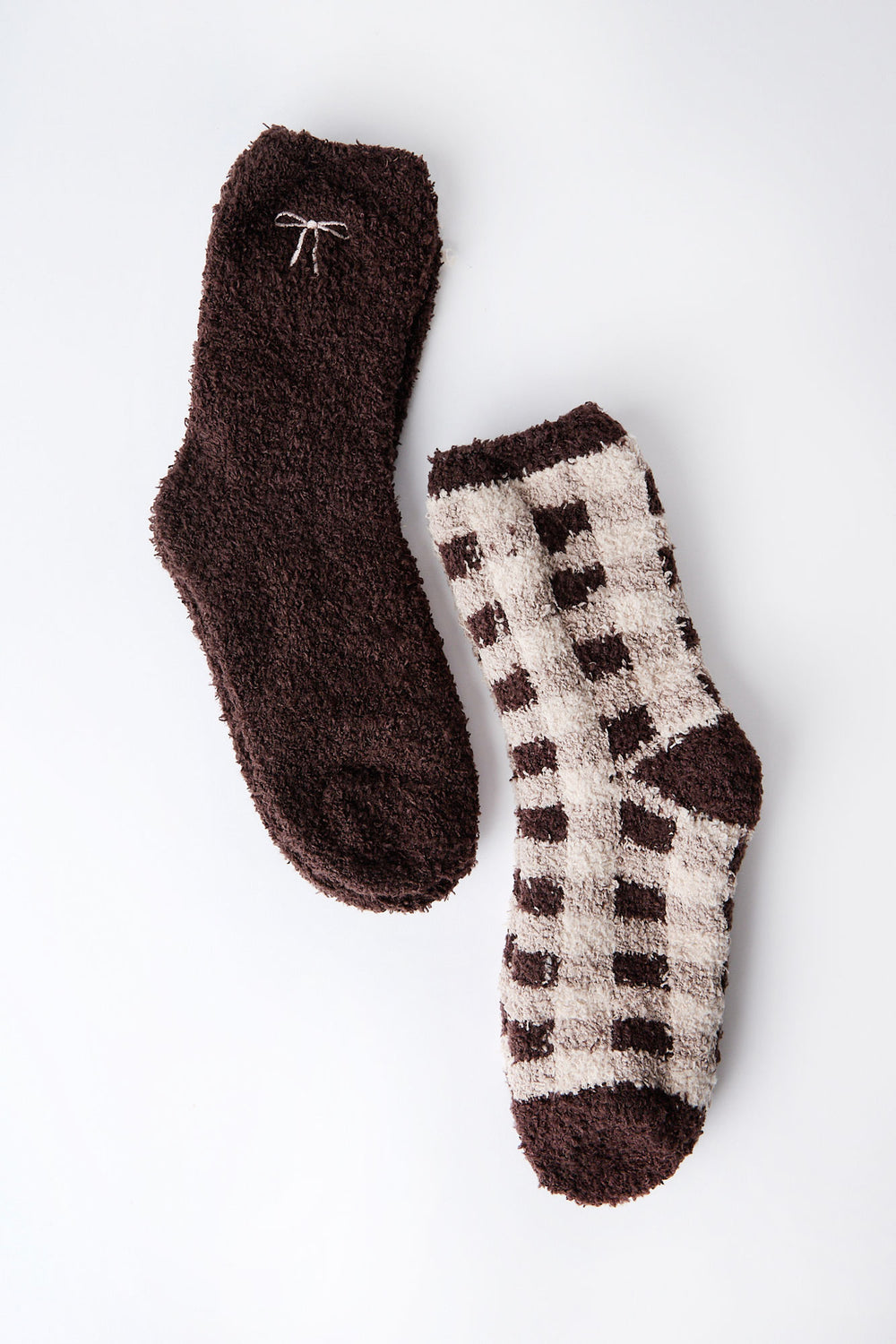 Chaussettes en peluche douce paquet de 2 Chaussettes en peluche douce paquet de 2